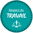 logo faisant la promotion du respect du travail